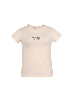 KENZO 凯卓 女士圆领短袖T恤 FA5 2TS710 937 03 米黄色 XS