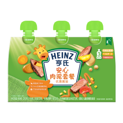 Heinz 亨氏 宝宝辅食安心肉 牛肉土豆胡萝卜番茄泥 216g