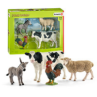 PLUS会员：Schleich 思乐 仿真动物模型 农场动物 4件套