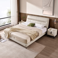 kuka 顾家家居 8072 现代简约真皮软床 1.8*2.0m