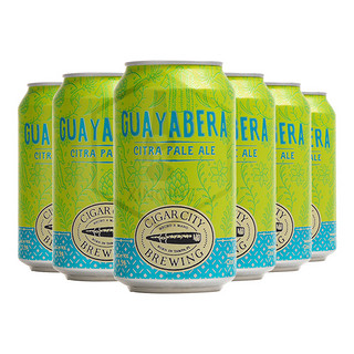 临期品：CIGAR CITY 雪茄城 短袖茄克西楚淡色艾尔 355ml*6听