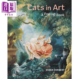 艺术中的猫 立体书 英文原版 Cats in Art: A Pop-Up Book