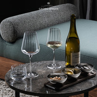 Georg Jensen乔治杰生乔迁礼物家用红酒杯轻奢水晶玻璃酒具高脚杯 Sky系列红葡萄酒杯（六只套装）