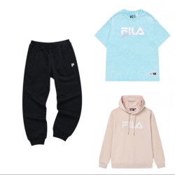 FILA 斐乐 运动卫衣+运动裤+运动T恤