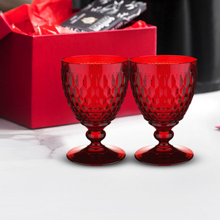 Villeroy & Boch 德国唯宝 水晶玻璃酒杯 0.31L*2只装 红色