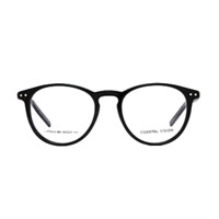 镜宴 &essilor 依视路 黑色板材金属眼镜框+钻晶膜岩系列 1.60折射率 非球面镜片