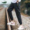 卡帝乐鳄鱼（CARTELO）休闲裤男2023春季裤子男士工装裤男裤小脚束脚青年运动长裤