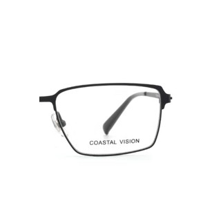 Coastal Vision 镜宴&essilor 依视路 CVO2001BK 金属眼镜框+钻晶A4系列 防蓝光镜片
