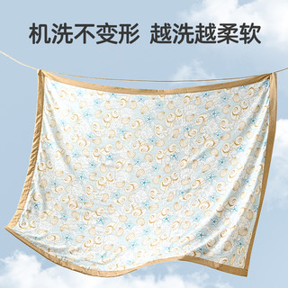 婴儿毯子初生儿竹棉四季纱布小毯子盖毯襁褓巾4层6层夏凉被空调毯
