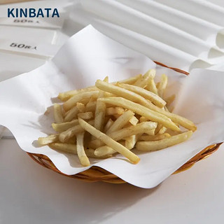 KINBATA 日本吸油纸烘焙油炸食物吸油去油隔油纸耐高温不粘油 吸油纸50张