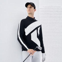 FILA 斐乐 男装时尚男式针织衫男流行日常百搭舒适基础高尔夫系列编织衫