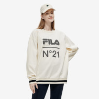 FILA 斐乐 FUSION系列情侣款潮流百搭运动卫衣男女同款宽松针织套头衫