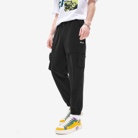 FILA 斐乐 FUSION系列男装百搭休闲运动裤男式宽松舒适梭织长裤