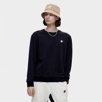 FILA 斐乐 男装FUSION系列男式时尚简约卫衣男网球系列基础针织套头衫