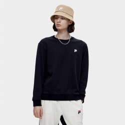FILA 斐乐 男装FUSION系列男式时尚简约卫衣男网球系列基础针织套头衫