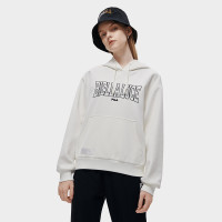 FILA 斐乐 女装FUSION系列女式时尚简约潮流卫衣女宽松针织连帽上衣