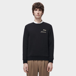 FILA 斐乐 男装时尚休闲舒适流行男式卫衣男日常简约百搭基础针织套头衫