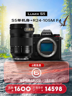 Panasonic 松下 S5 全画幅微单/单电/无反数码相机 L卡口（双原生ISO） S5+套装