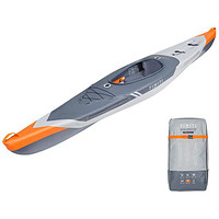 DECATHLON 迪卡侬 X500 充气皮划艇 8403087 铅灰色/荧光橘/浅灰色