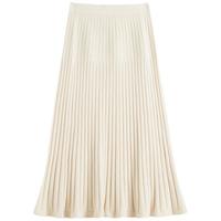 FANSILANEN 范思蓝恩 女士百褶半身裙 Z214359 奶油白 XS