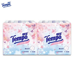 Tempo 得宝 手帕纸 4层7片24包（210*210mm） 樱花味