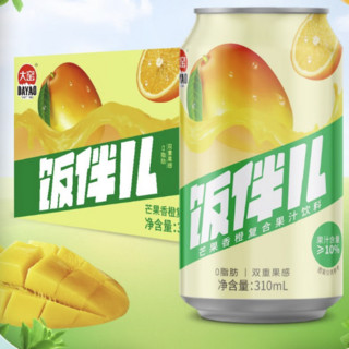 大窑 饭伴儿 芒果香橙复合果汁饮料 310ml*6罐