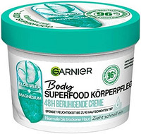 GARNIER 卡尼尔 Body Superfood 身体护理 48 小时舒缓霜,含镁和芦荟,380 毫升