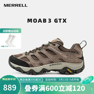 MERRELL 迈乐 MOAB 2 GTX 男子徒步鞋 J06039 灰 41