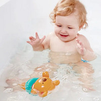 Hape 德国Hape儿童玩具鲸鱼音乐喷泉宝宝洗澡玩具婴幼儿戏水玩水浴室玩具 发条游泳泰迪
