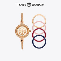 Tory Burch 汤丽柏琦钢表带手镯石英手表套组 TBW4037  000