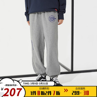 dickies裤子男春款卫裤 宽松舒适运动裤 束脚简约裤子 10349 中羽灰 M
