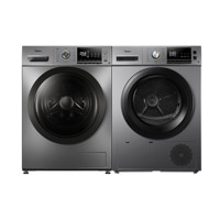 Midea 美的 MG100VT55DY+MH100VH03Y 10+10kg热泵式洗烘套装