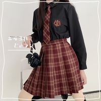 土曜日 JK可甜可盐JK制服格裙日系正统学院风百褶裙现货