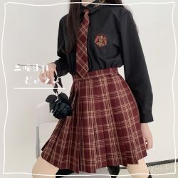土曜日 JK可甜可盐JK制服格裙日系正统学院风百褶裙现货