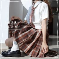 土曜日 『榛果巧可』土曜日JK原创格裙正版JK制服学院风校供百褶裙
