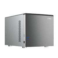 U-NAS 万由电子 HS-401P 4盘位NAS（赛扬J4125、4GB）太空灰