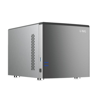 U-NAS 万由电子 HS-401P 4盘位NAS（赛扬J4125、4GB）太空灰