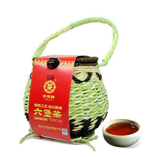 中茶 牌牌茶叶梧州六堡茶黑茶 6166两篓250g*2