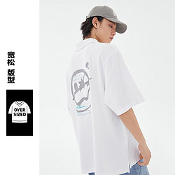 JACK&JONES 杰克琼斯 反光疯脸印花POLO-SHIR男