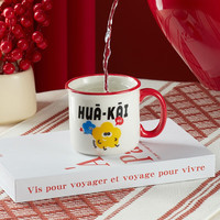 共禾京品 富贵花马克杯