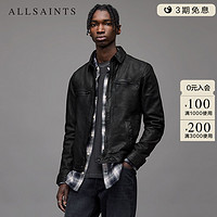 ALLSAINTS男士飞行员皮衣Lark真皮夹克春季新款痞帅风外套ML141H Black M 185/100A