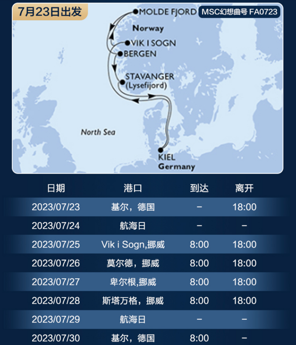 低至5333元/人,暑假出发避暑亲子游!MSC地中海邮轮 8天7晚东地中海/波罗的海/北欧峡湾航线
