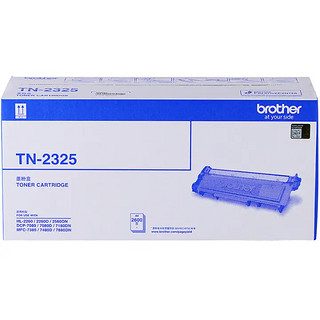 brother 兄弟 TN-2325 墨粉盒 2600页 黑色 单个装