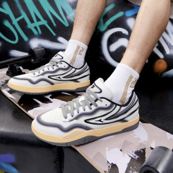 FILA 斐乐 男鞋FUSION系列男舒适百搭滑板鞋流行时尚系带舒适休闲鞋