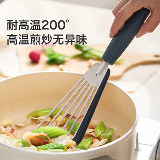 瑞士力康 硅胶炒菜铲 耐高温不粘锅 墨蓝黑