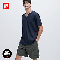 UNIQLO 优衣库 455356 男女款V领短袖T恤