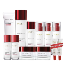 lorealparis巴黎欧莱雅欧莱雅loreal套装抗皱紧致护肤礼盒化妆品水乳