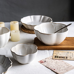 Lototo 创意北欧餐具陶瓷碗个性盘子菜盘家用吃饭碗日式ins风碗盘