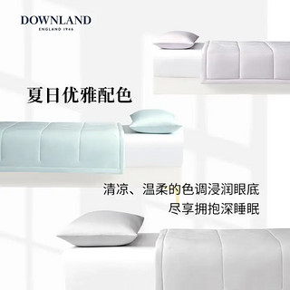 DOWNLAND 顺滑款蚕丝质感冷感被夏凉被夏被凉被薄款空调被子可水洗被芯 16度灰 150*210cm