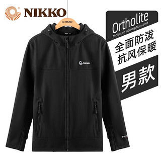 NIKKO 日高 户外软壳衣 防水防风加绒登山服 E99